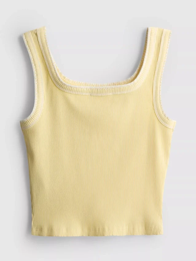 7-15 años | camiseta sin mangas con costuras en contraste