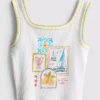 7-15 años | camiseta sin mangas con costuras en contraste