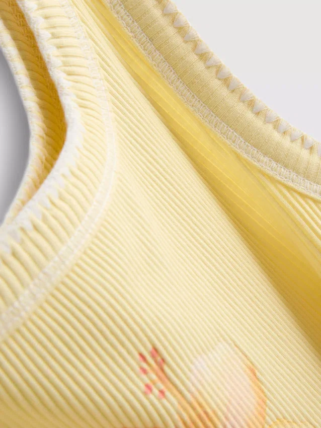 7-15 años | camiseta sin mangas con costuras en contraste