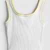 7-15 años | camiseta sin mangas con costuras en contraste