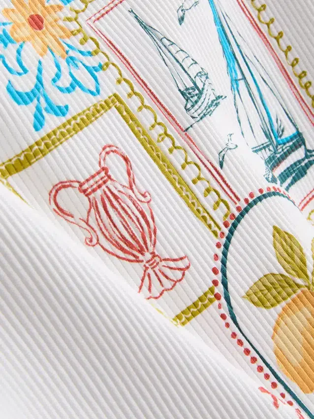 7-15 años | camiseta sin mangas con costuras en contraste