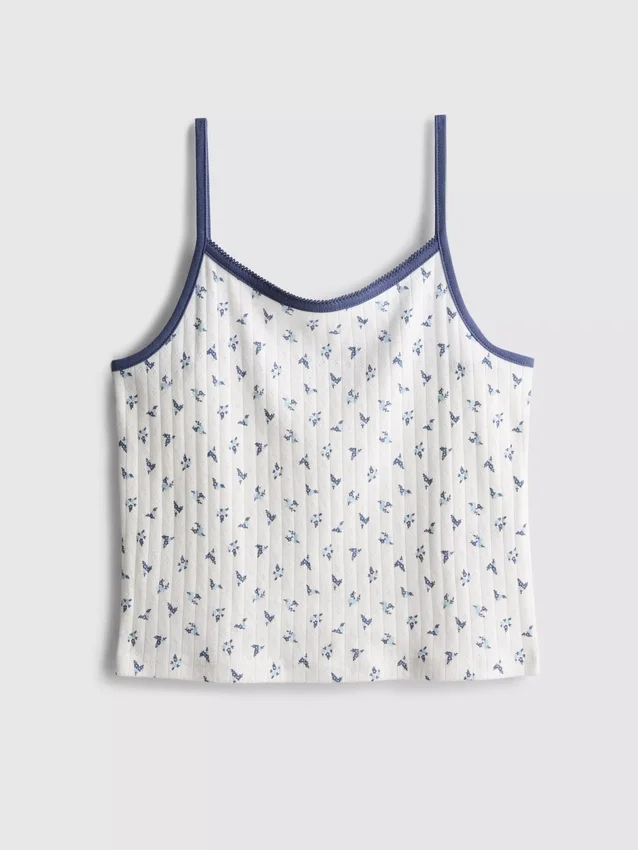 7-15 años | Camiseta sin mangas de punto calado