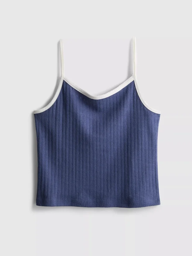 7-15 años | Camiseta sin mangas de punto calado