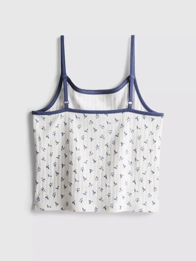 7-15 años | Camiseta sin mangas de punto calado