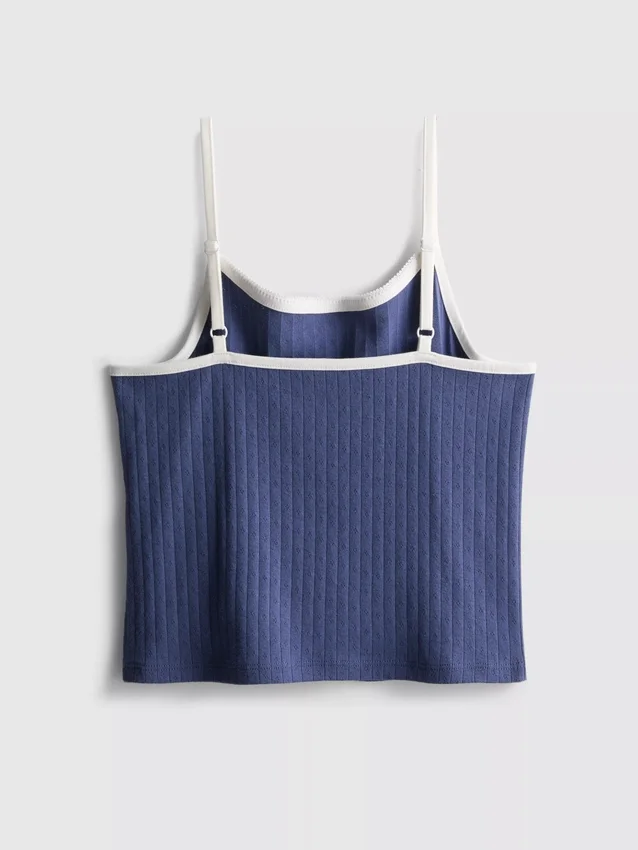 7-15 años | Camiseta sin mangas de punto calado