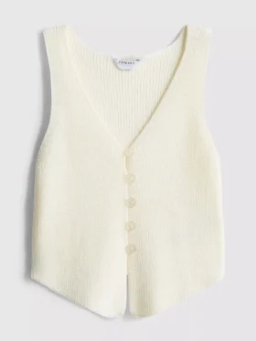 7-15 años | Camiseta sin mangas de punto con cuello en V