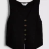 7-15 años | Camiseta sin mangas de punto con cuello en V