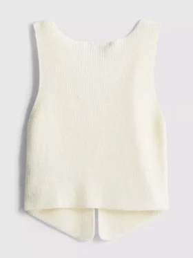 7-15 años | Camiseta sin mangas de punto con cuello en V
