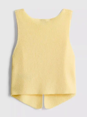 7-15 años | Camiseta sin mangas de punto con cuello en V