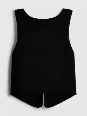 7-15 años | Camiseta sin mangas de punto con cuello en V