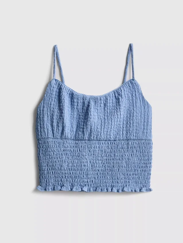 7-15 años | Camiseta sin mangas fruncida
