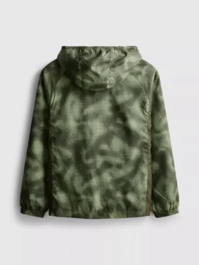 7-15 años | chaqueta deportiva con cremallera y estampado de camuflaje
