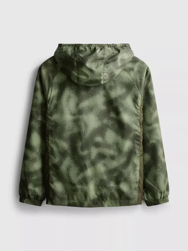 7-15 años | chaqueta deportiva con cremallera y estampado de camuflaje