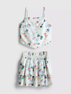 7-15 años | Conjunto de blusa de Stitch y falda de Rara de Disney