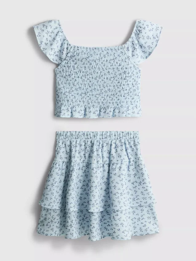 7-15 años | Conjunto de blusa y falda Rara