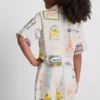 7-15 años | Conjunto de camisa y pantalones cortos con detalle de lazo