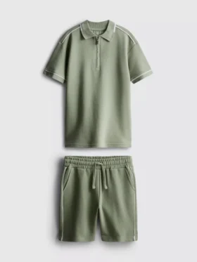 7-15 años | Conjunto de camisas y pantalones cortos con textura