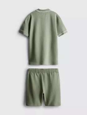 7-15 años | Conjunto de camisas y pantalones cortos con textura