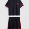 7-15 años | Conjunto de camiseta y pantalones cortos de malla deportiva