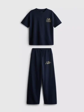7-15 años | Conjunto de camiseta y pantalones de chándal de pierna ancha
