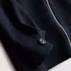 7-15 años | Conjunto de chamarra con cremallera de jacquard y pantalones de chándal