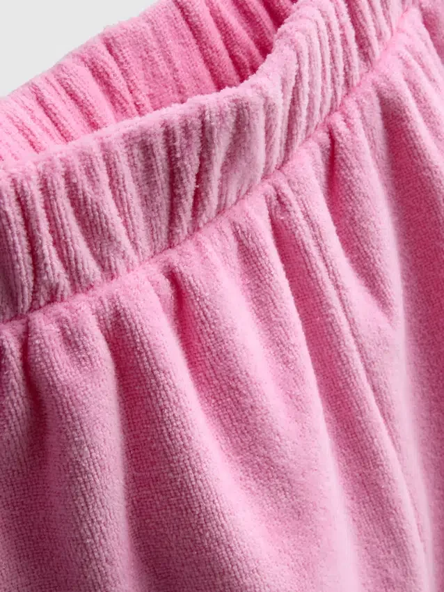 7-15 años | Conjunto de sudadera con capucha de toalla y pantalones cortos
