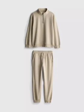 7-15 años | Conjunto de sudadera con cuello de embudo y pantalones de chándal