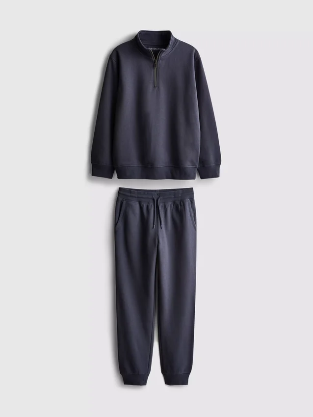 7-15 años | Conjunto de sudadera con cuello de embudo y pantalones de chándal