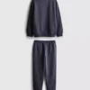 7-15 años | Conjunto de sudadera con cuello de embudo y pantalones de chándal