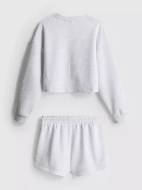 7-15 años | Conjunto de sudadera y pantalones cortos para correr