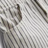 7-15 años | Conjunto de top sin mangas y pantalones cortos de mezclilla a rayas