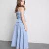 7-15 años | Falda midi a cuadros vichy