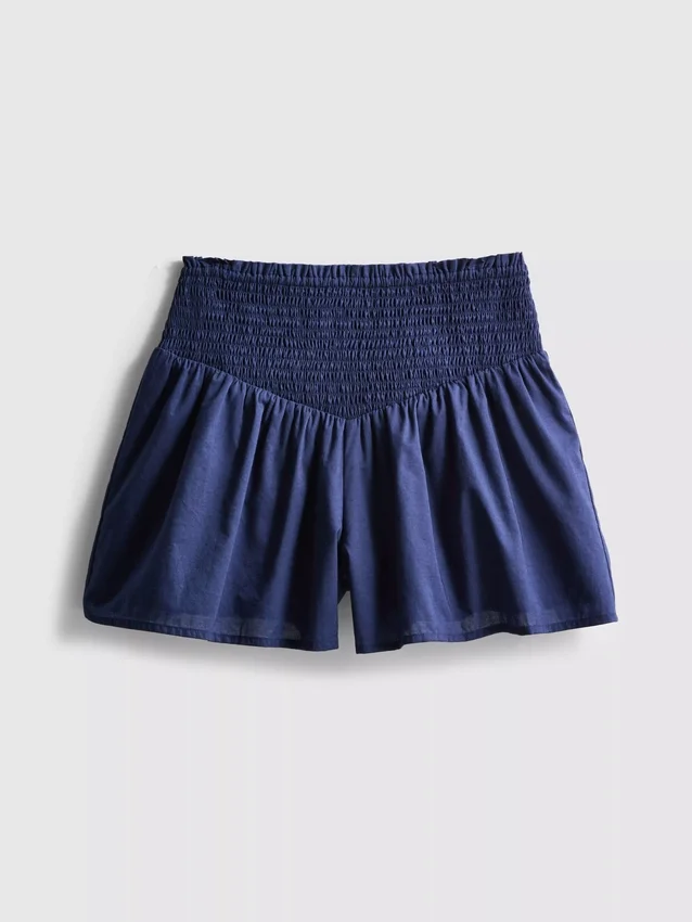 7-15 años | pantalones cortos con cintura fruncida