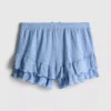 7-15 años | pantalones cortos con volantes arrugados