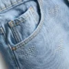 7-15 años | pantalones cortos de mezclilla con moño de strass
