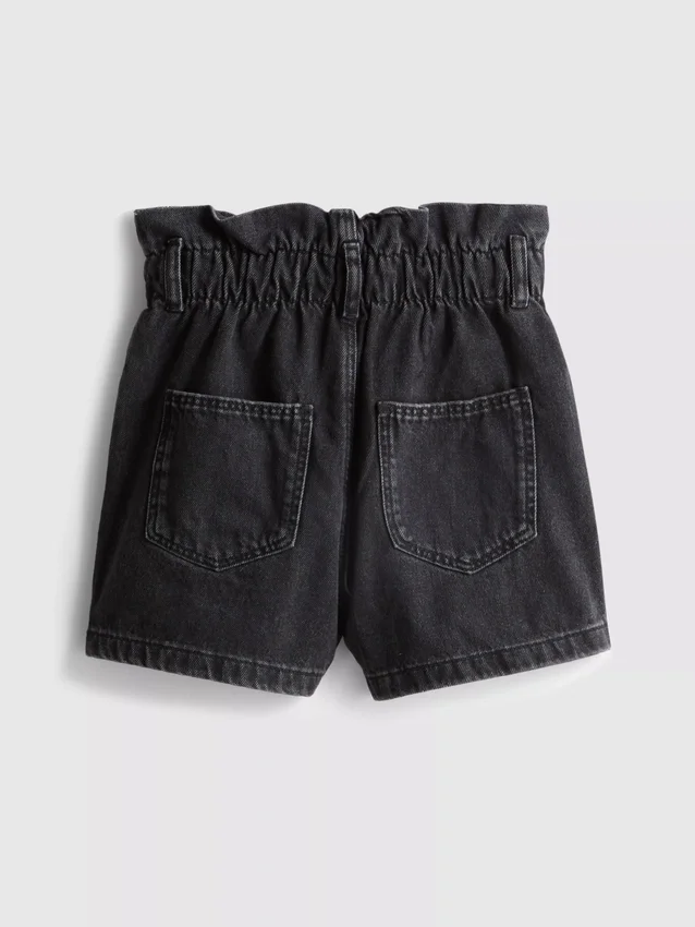 7-15 años | pantalones cortos de mezclilla estilo paperbag