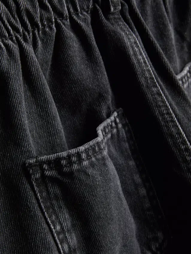 7-15 años | pantalones cortos de mezclilla estilo paperbag