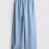 7-15 años | Pantalones de chándal de pierna ancha cepillados
