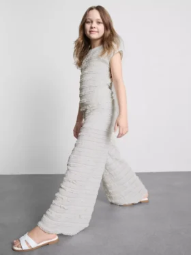 7-15 años | Pantalones de pierna ancha con textura