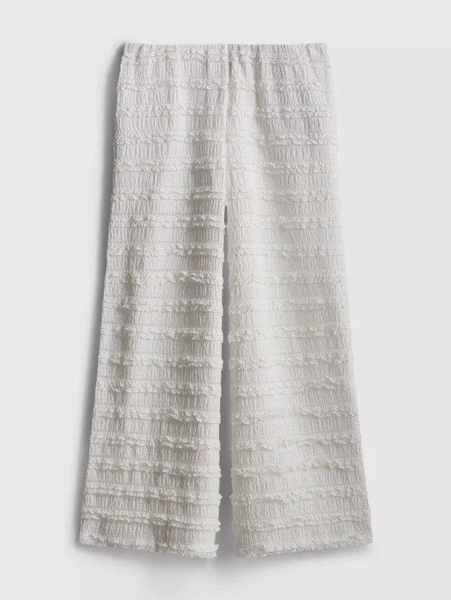 7-15 años | Pantalones de pierna ancha con textura