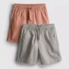 7-15 años | Paquete de 2 pantalones cortos con cordón