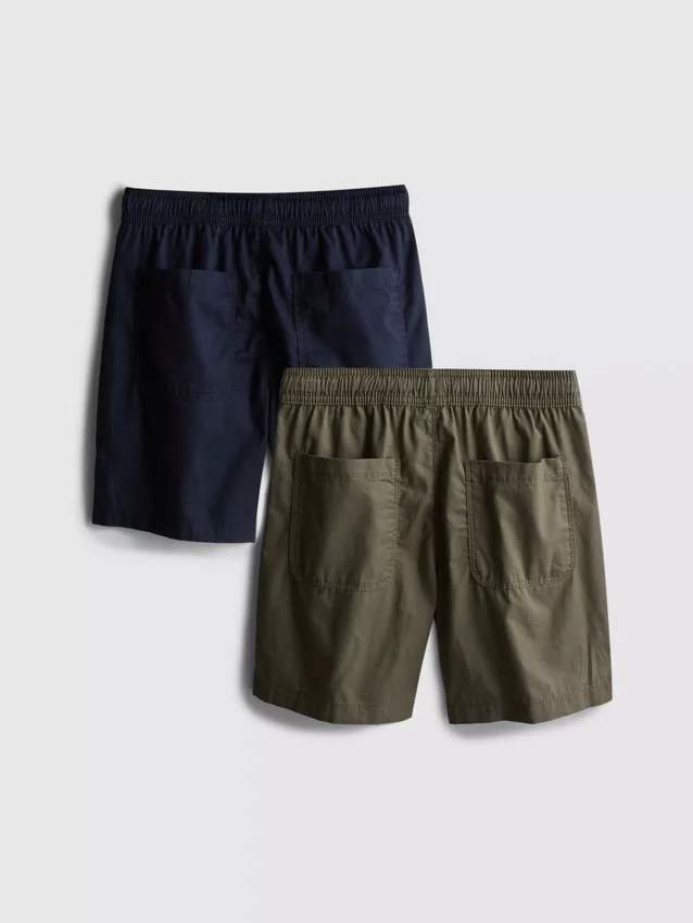 7-15 años | Paquete de 2 pantalones cortos con cordón