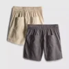 7-15 años | Paquete de 2 pantalones cortos con cordón
