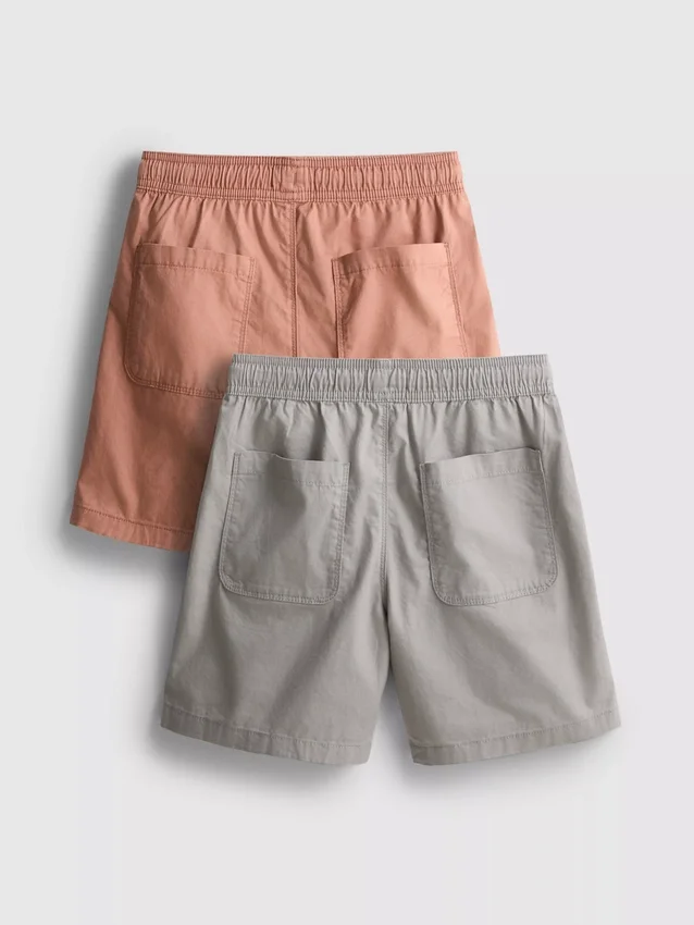 7-15 años | Paquete de 2 pantalones cortos con cordón