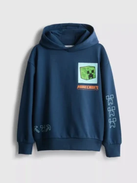 7-15 años | Sudadera con capucha de alto contenido de algodón con diseño de Minecraft
