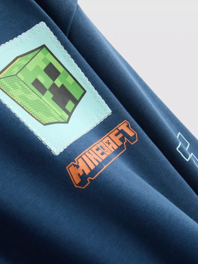 7-15 años | Sudadera con capucha de alto contenido de algodón con diseño de Minecraft