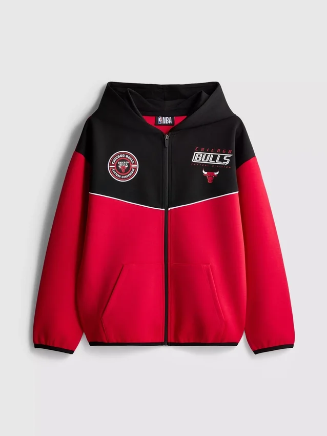7-15 años | Sudadera con capucha y cremallera de los Chicago Bulls de la NBA