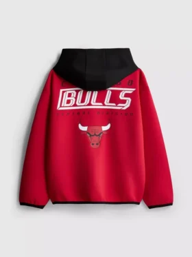 7-15 años | Sudadera con capucha y cremallera de los Chicago Bulls de la NBA