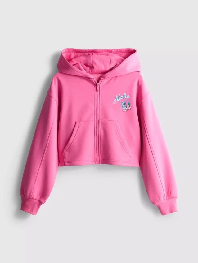 7-15 años | Sudadera con capucha y cremallera de Stitch de Disney