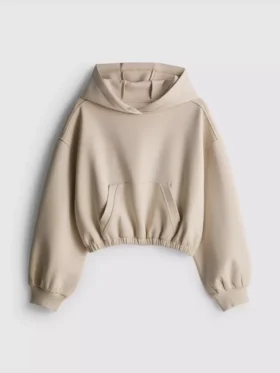 7-15 años | sudadera con capucha y dobladillo abombado